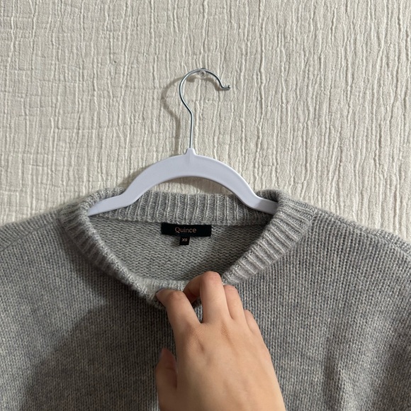 Quince 100% Yak Wool Pointelle Detail Relaxed Crew - Picture 5 of 7